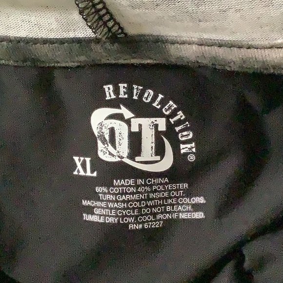 OT Revolution Hooded Black Short Sleeve Men's Shirt - Picture 3 of 4